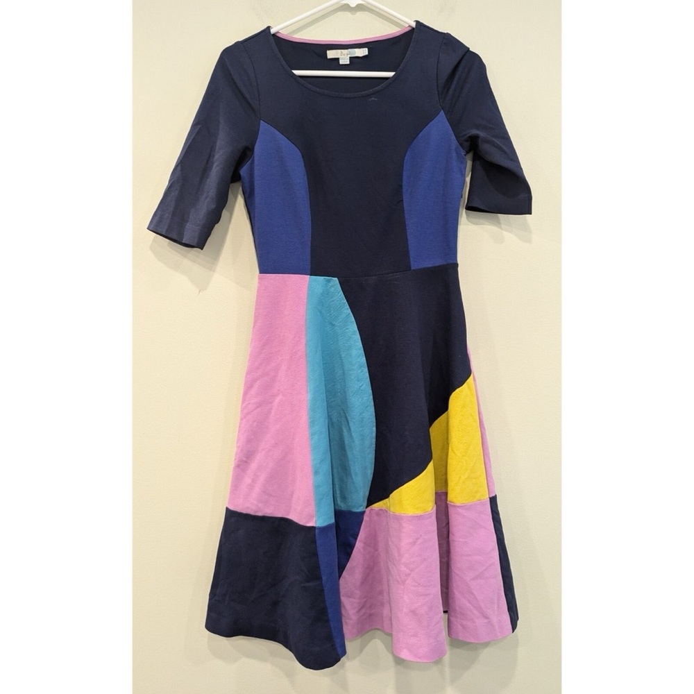 Boden Alice Pointe Colorblock Midi Dress